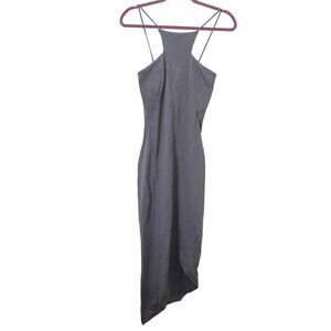 KIMBERLY OVITZ Asymmetric Midi Dress Grey‎ Small